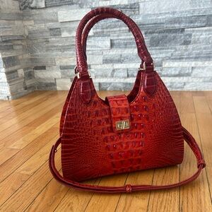 Brahmin Adrian Radiant Red Melbourne bag